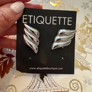 Silver Wing Earrings